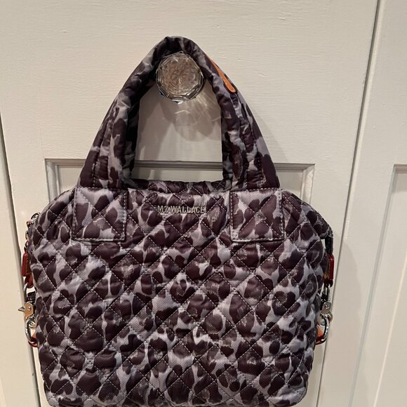 MZ Wallace Quilted Sutton Purse in Leopard Print - Picture 10 of 12
